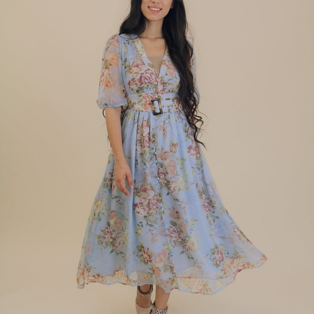 NWT Winnie Dress in Soft Blue